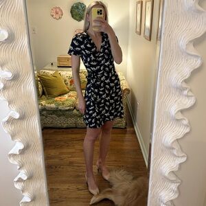 Women’s J. Crew Navy Wrap Dress